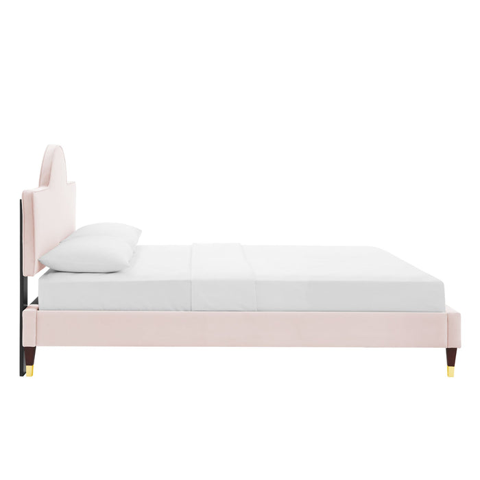 Aurora Performance Velvet Bed