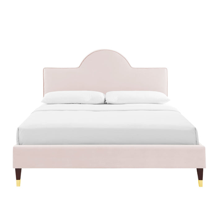 Aurora Performance Velvet Bed