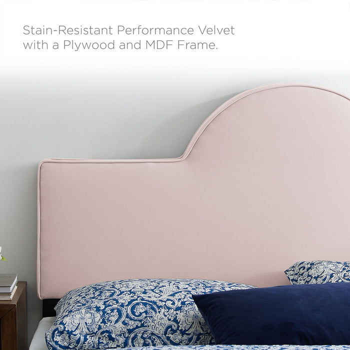 Aurora Performance Velvet Bed