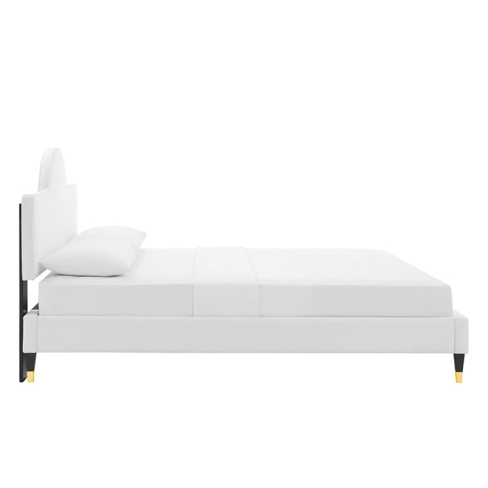 Aurora Performance Velvet Bed