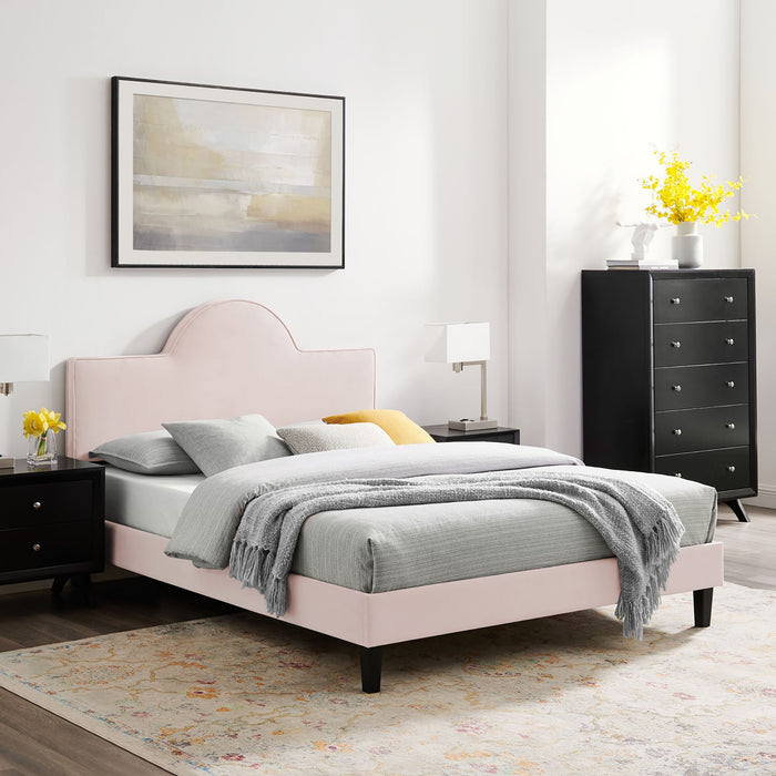 Soleil Performance Velvet Bed