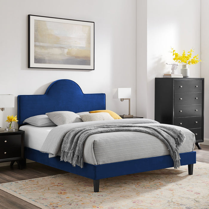 Soleil Performance Velvet Bed