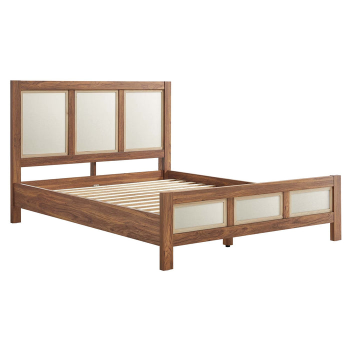 Capri Wood Grain Platform Bed