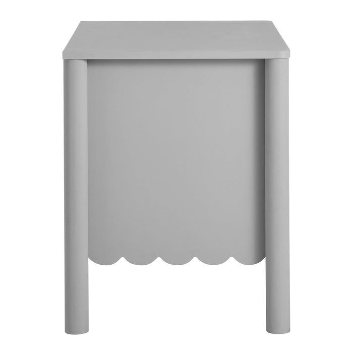 Emmeline Scalloped 2-Drawer Nightstand