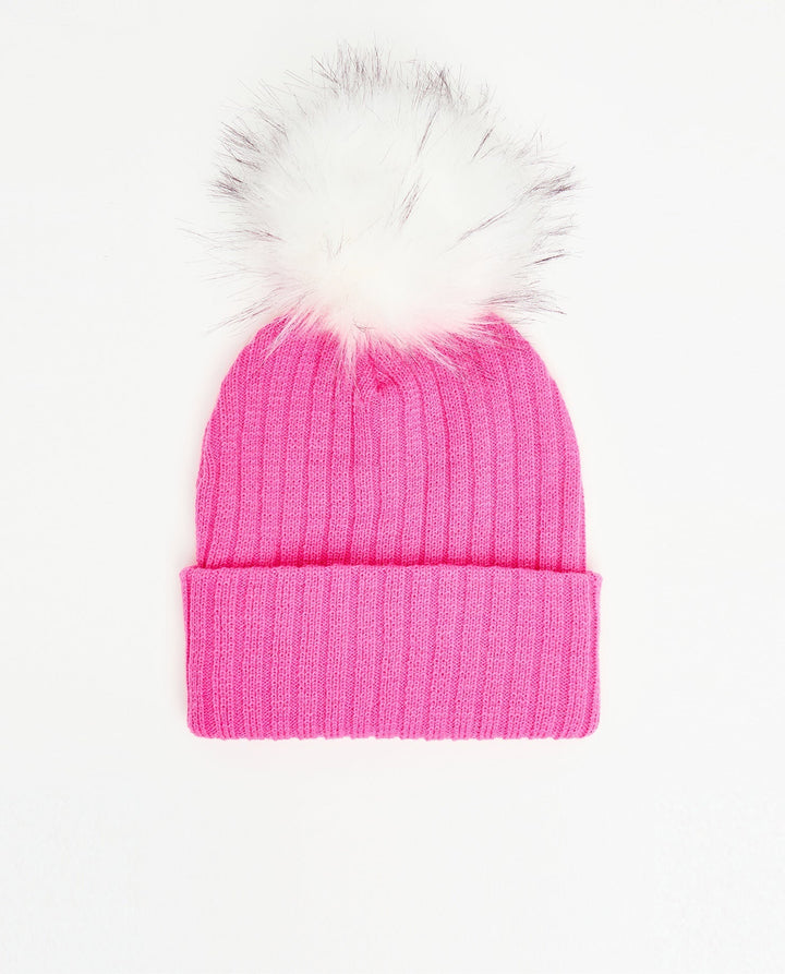 Knit Beanie Fuschia