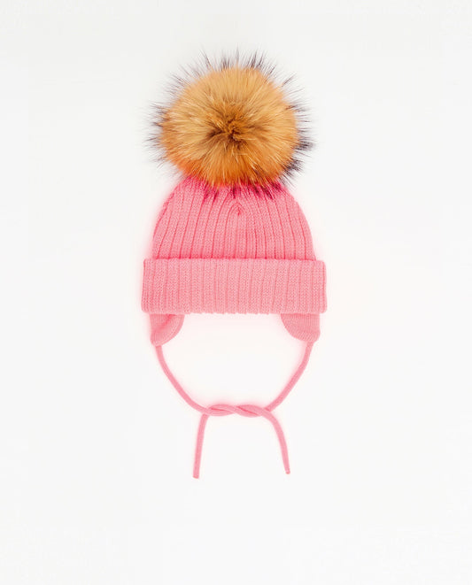 Tuque Nouveau-Né Doublée Flamingo