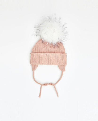 Knit Beanie Matte Pink