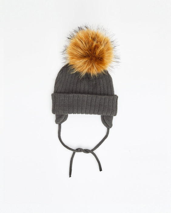 Knit Beanie Charcoal