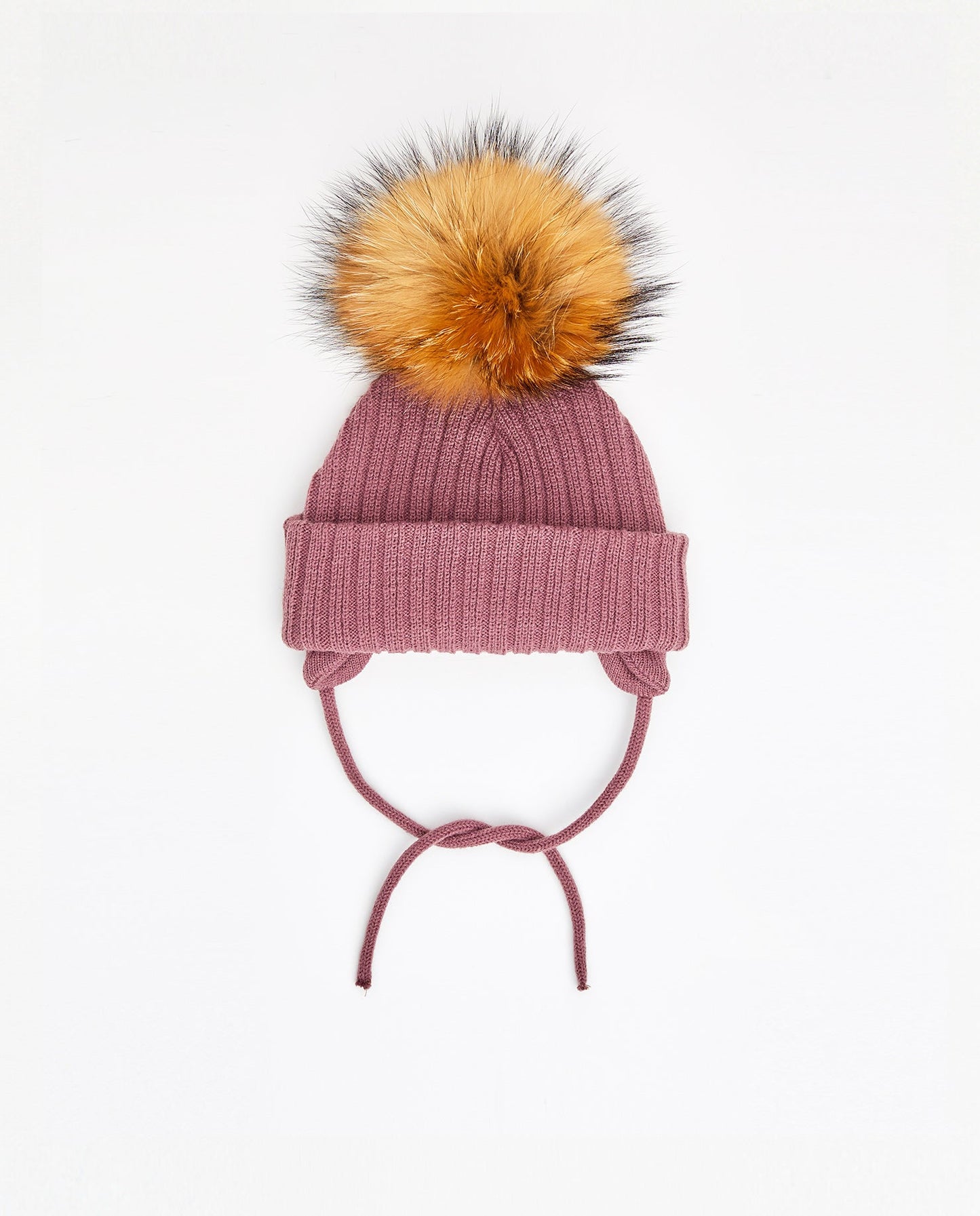 Tuque Enfant Doublée avec Cordons Lila