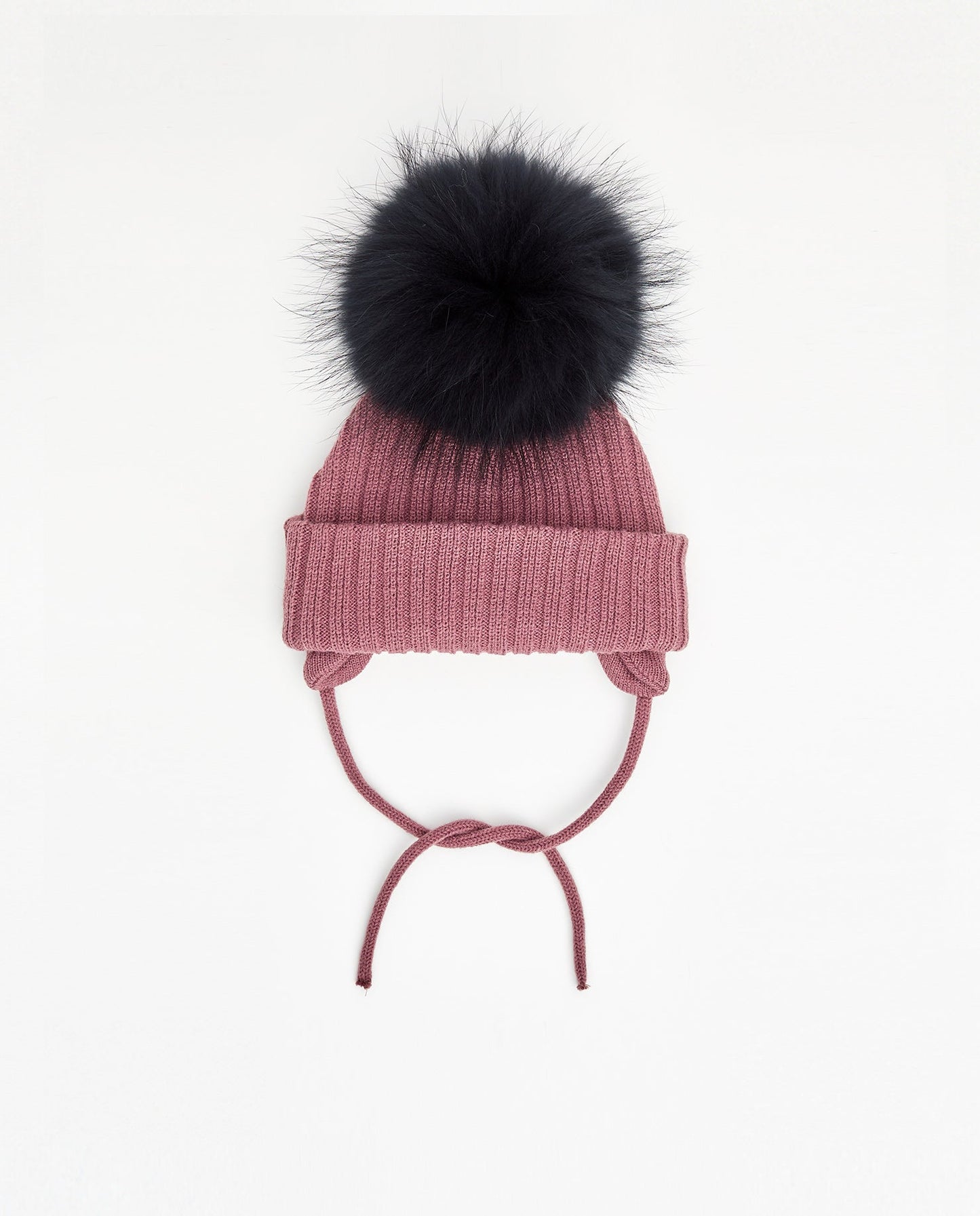 Tuque Enfant Doublée avec Cordons Lila