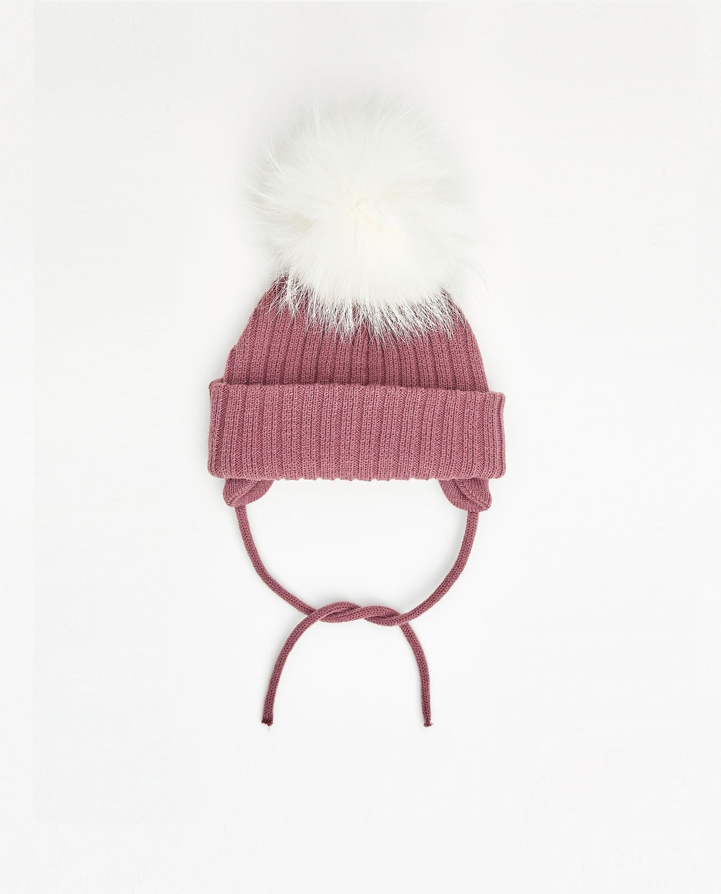 Tuque Enfant Doublée avec Cordons Lila