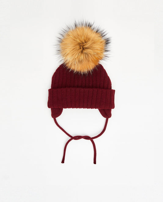 Tuque Bébé Doublée Wine