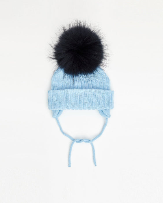 Knit Beanie Baby Blue