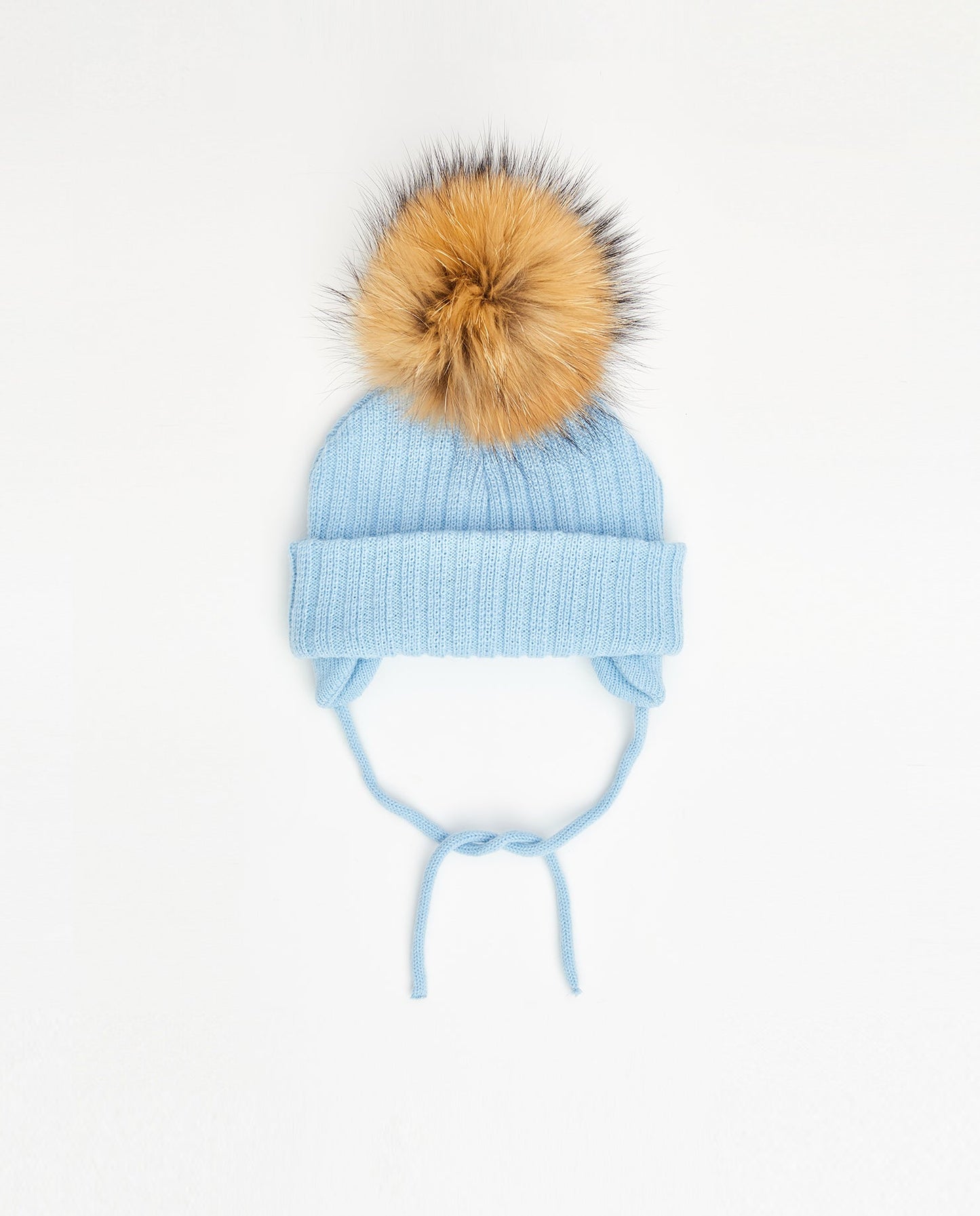 Tuque Nouveau-Né Doublée Bleu Bébé