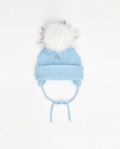 Tuque Bébé Doublée Bleu Bébé - Vegan