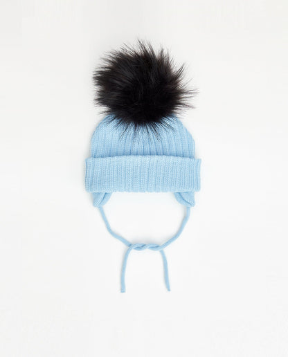 Tuque Bébé Doublée Bleu Bébé - Vegan