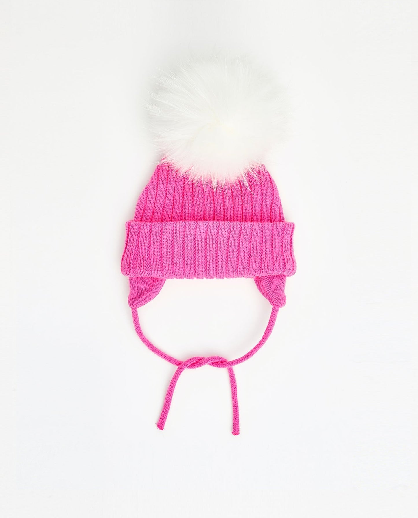 Tuque Nouveau-Né Doublée Fuschia