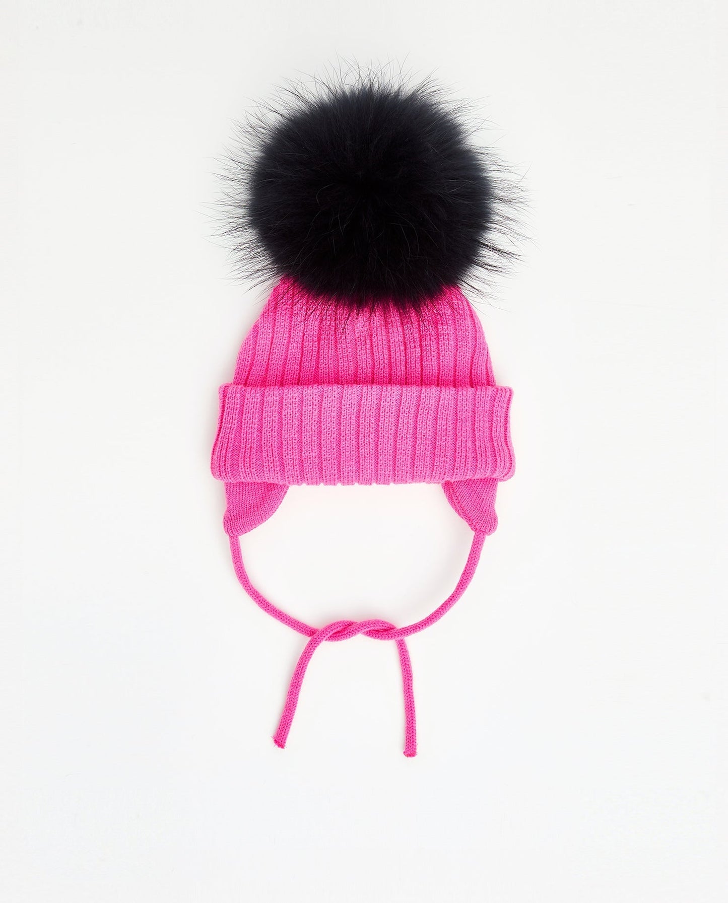 Tuque Nouveau-Né Doublée Fuschia