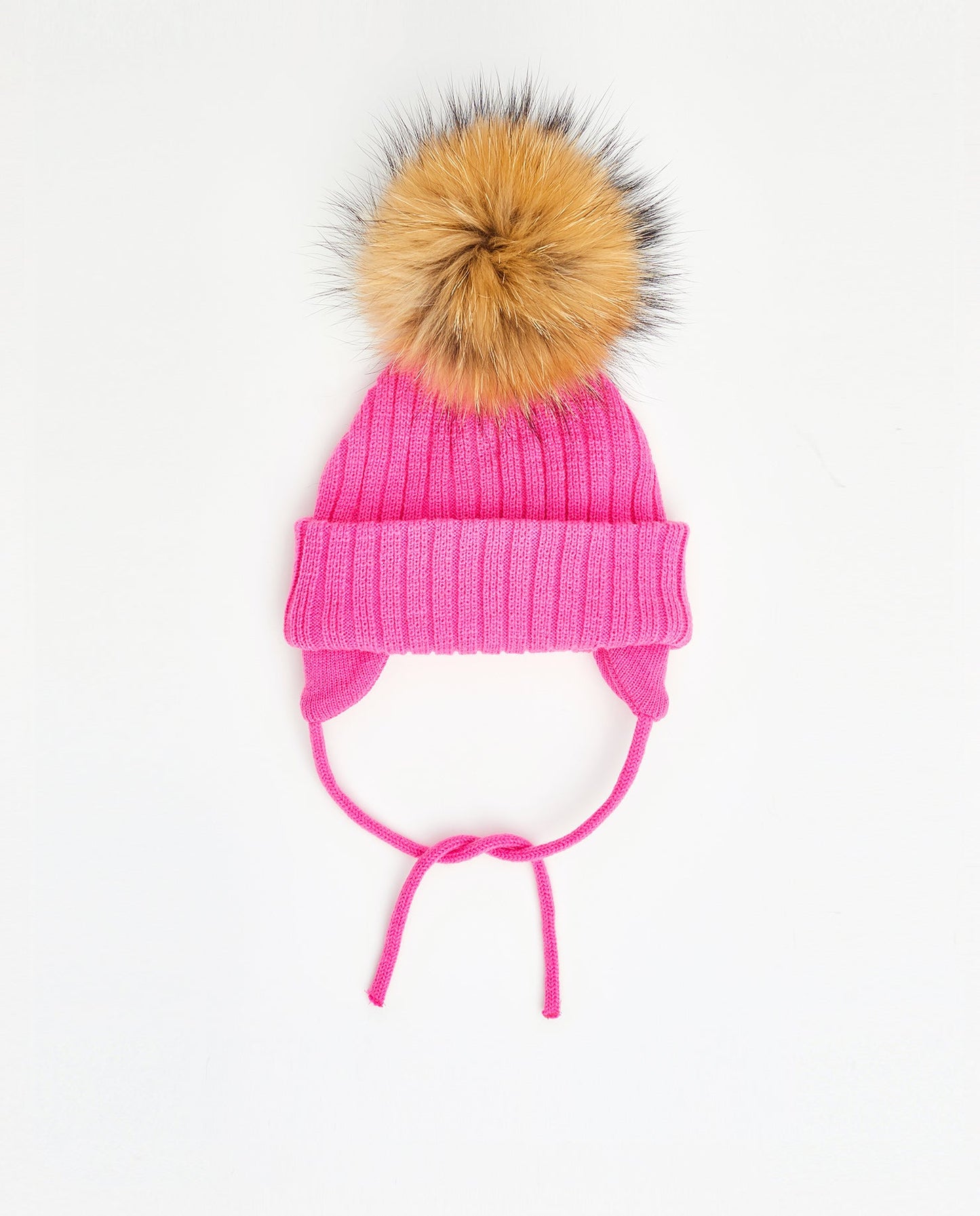 Tuque Bébé Doublée Fuschia