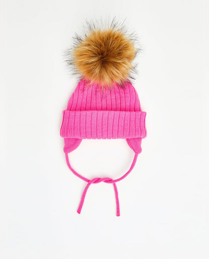 Tuque Bébé Doublée Fuschia - Vegan