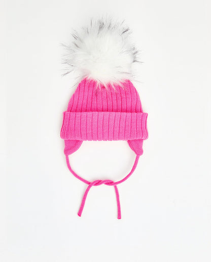 Tuque Bébé Doublée Fuschia - Vegan