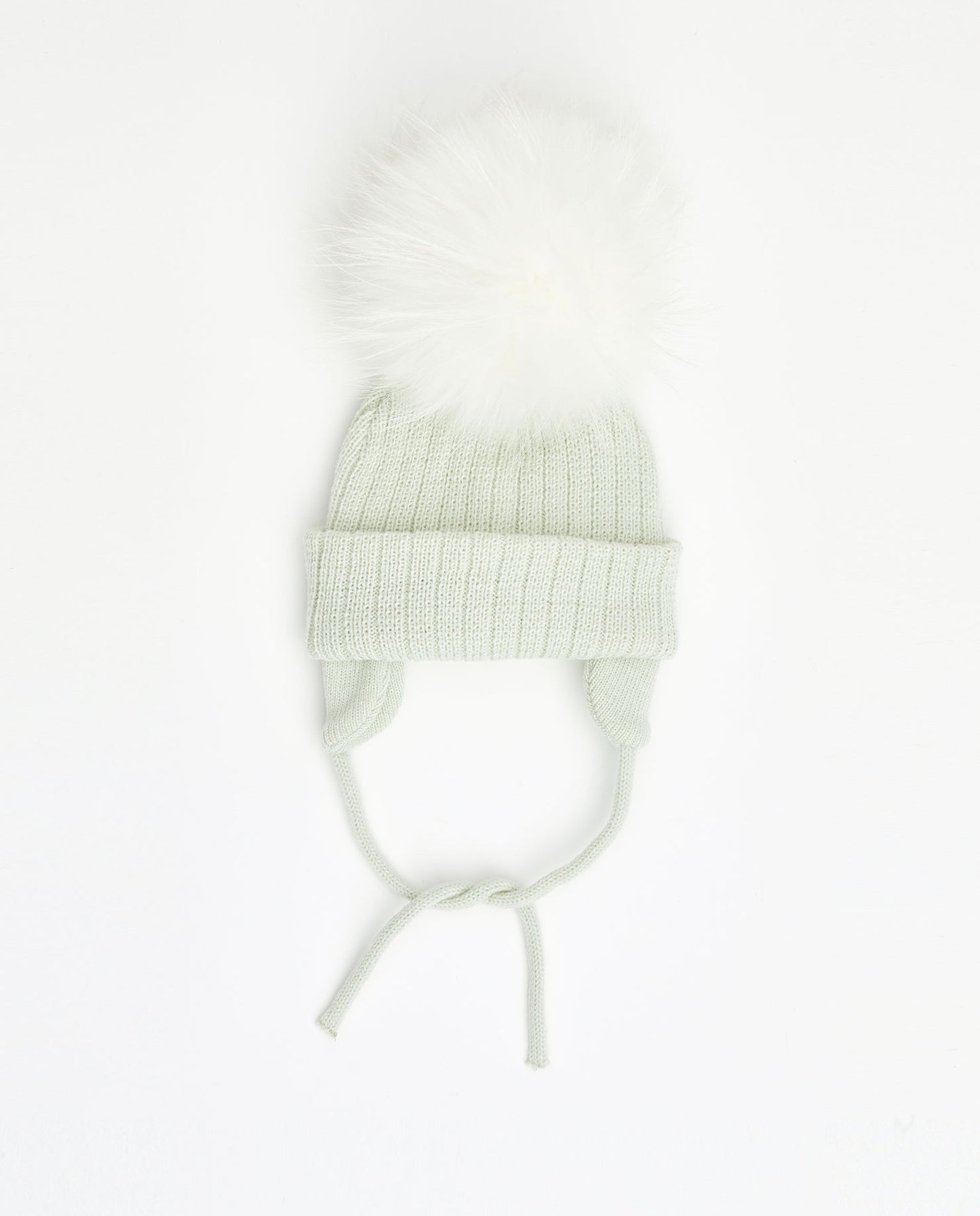 Tuque Enfant Doublée avec Cordons Mint