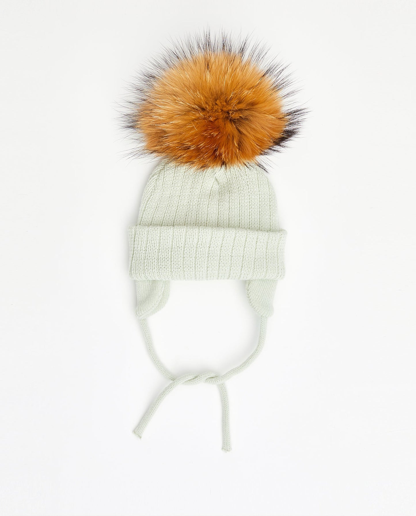 Tuque Enfant Doublée avec Cordons Mint