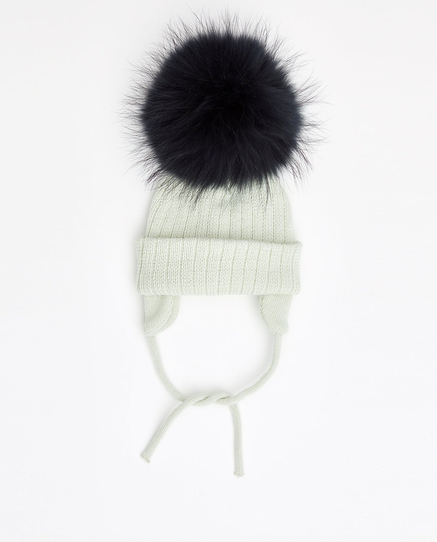 Tuque Enfant Doublée avec Cordons Mint