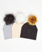 TRIO Tuques Adulte Coton | TRIO Adult Cotton Beanies - Vegan - Mpompon