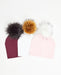 TRIO Tuques Adulte Coton | TRIO Adult Cotton Beanies - Vegan - Mpompon