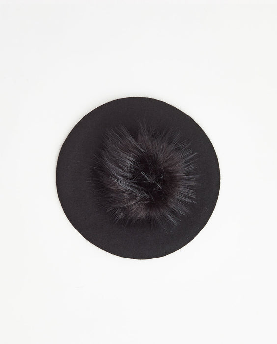 Kid Beret Black- Vegan