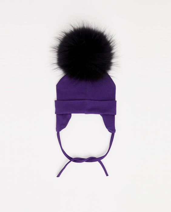 Bonnet Coton Aubergine