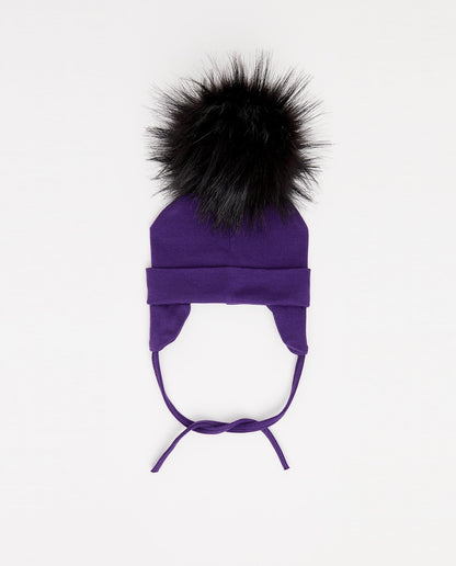 Bonnet Coton Aubergine