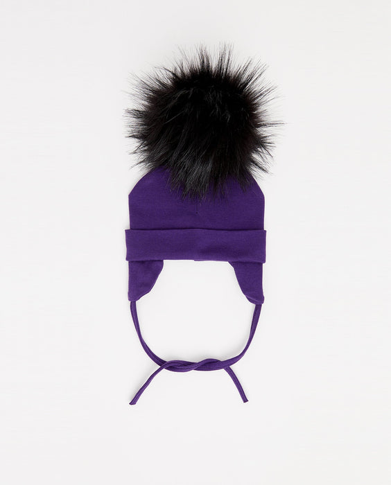 Bonnet Coton Aubergine