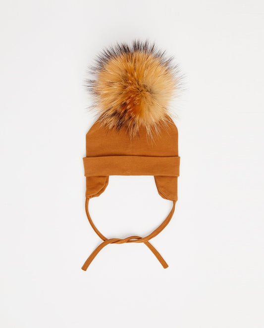 Tuque Bébé Coton Caramel