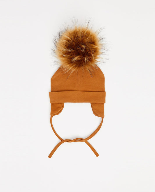 Tuque Bébé Coton Caramel - Vegan