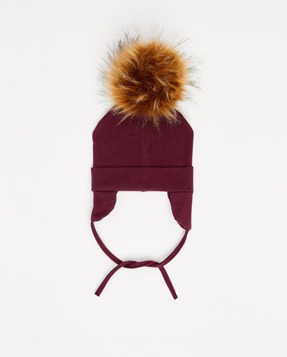 Bonnet en Coton Bordeaux