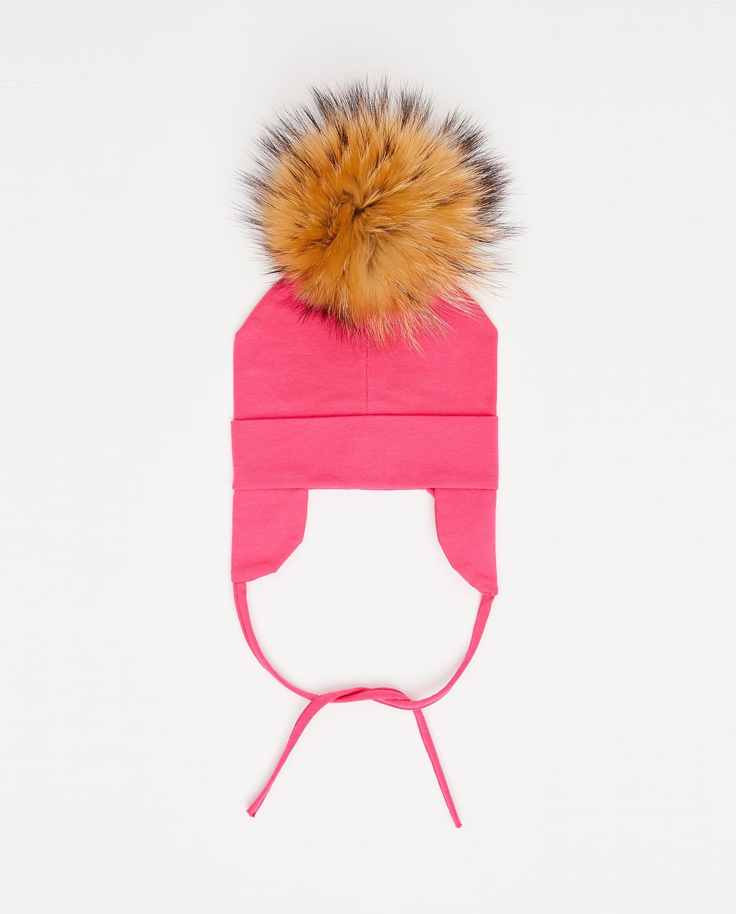 Tuque Bébé Coton Fuschia