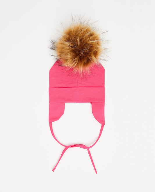 Tuque Bébé Coton Fuschia - Vegan