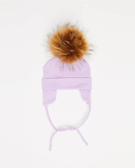 Tuque Bébé Coton Lila - Vegan