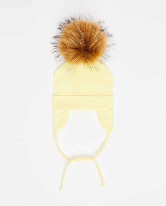 Tuque Bébé Coton Citron - Vegan