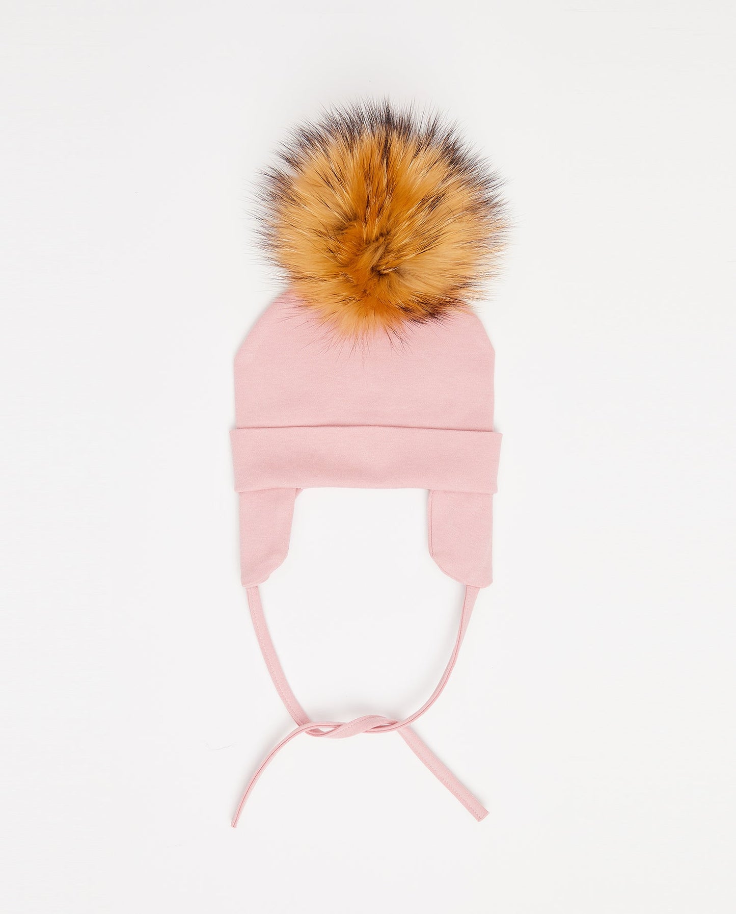 Tuque Bébé Coton Rose Mat