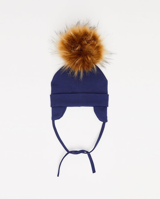 Tuque Bébé Coton Marine - Vegan