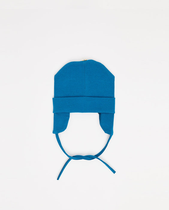 Bonnet 100% coton avec bouton pour pompon en option 0-6 mois