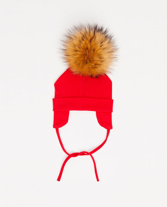 Tuque Bébé Coton Rouge