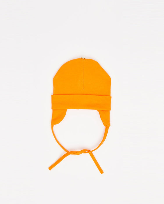 Bonnet 100% coton avec bouton pour pompon en option 0-6 mois