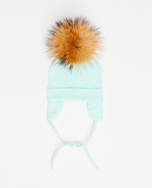 Tuque Bébé Coton Aqua