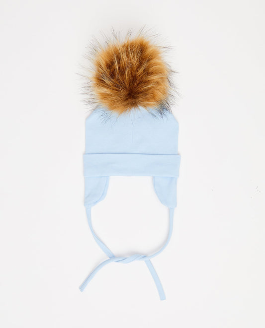 Tuque Bébé Coton Baby Blue - Vegan