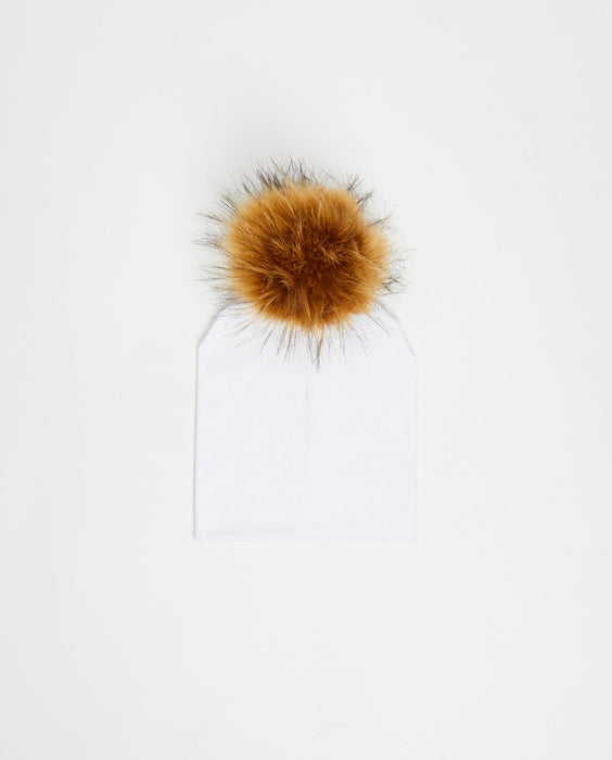 Bonnet en Coton Blanc