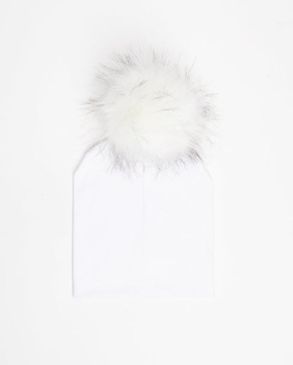 Bonnet en Coton Blanc